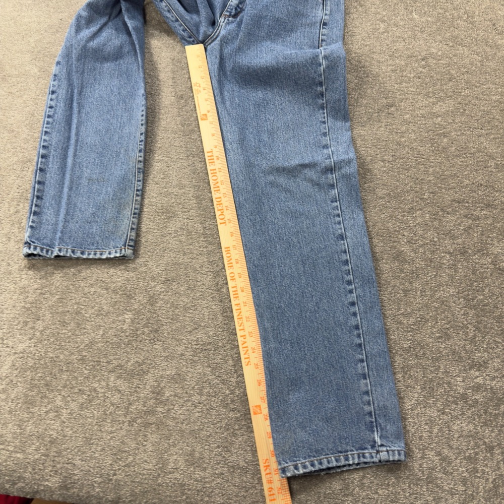 Guess Jeans Straight Leg Pants Womens 29x32 Blue Vintage High Rise Made In USA - Picture 5 of 13